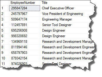 Common Table Expression Results Common Table Expressions - Result