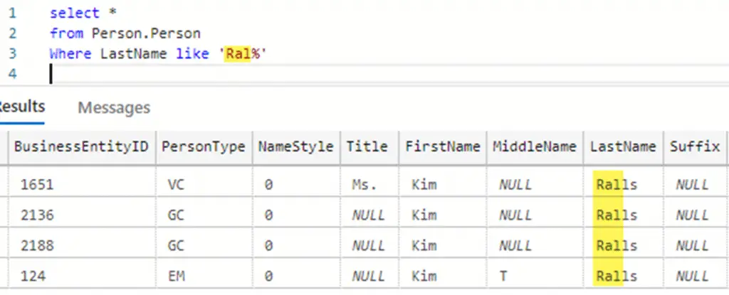 Simple Select Statement with no Variables