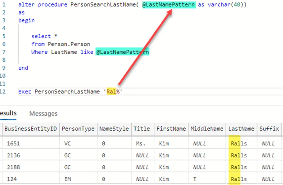 ms sql variable assignment