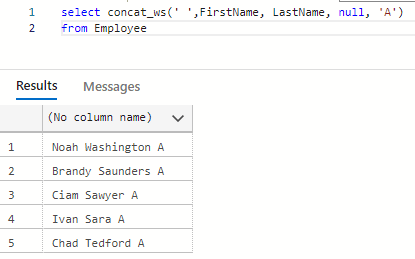 CONCAT_WS handles NULL very well